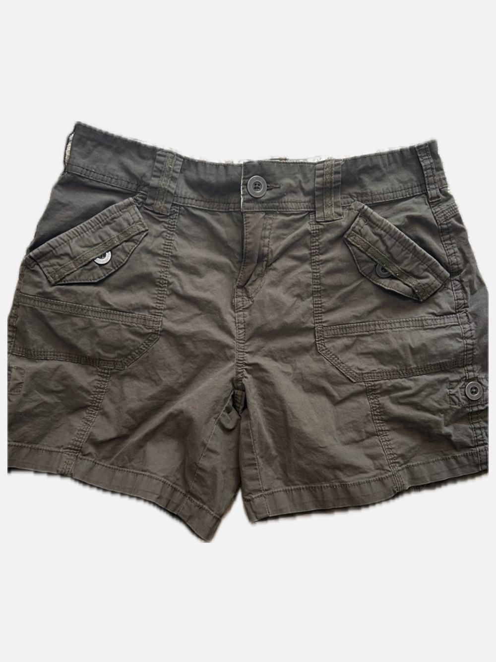 Army Green Cargo Shorts